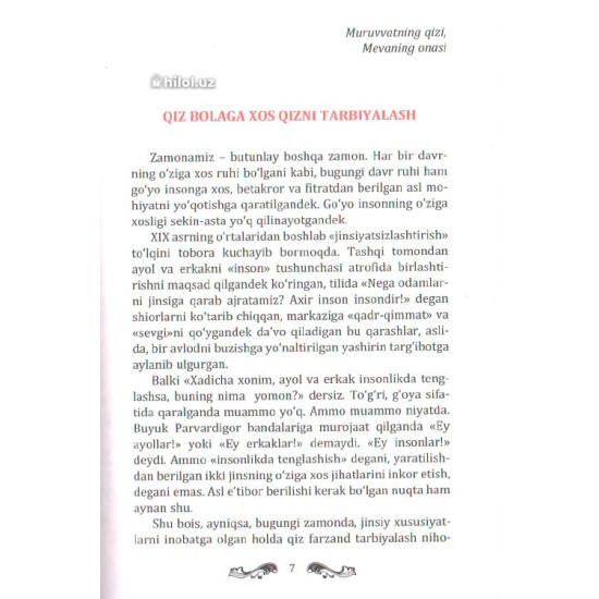 «Sog‘lom, odobli va baxtiyor qiz farzand tarbiyalash»