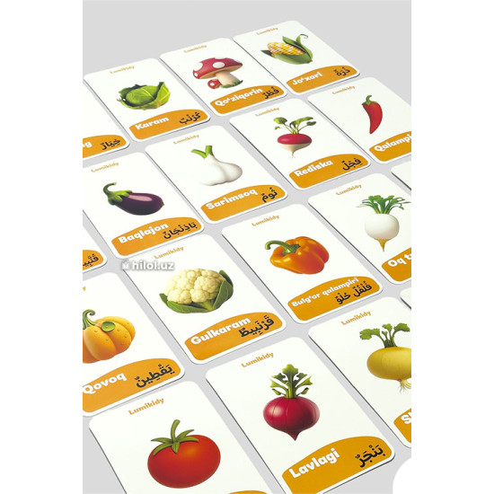 Sabzavotlar arab-tilida (Lumikidy)