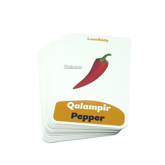 Sabzavotlar ingliz-tilida (Lumikidy)