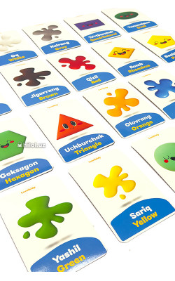 Ranglar va shakllar ingliz-tilida (Lumikidy)