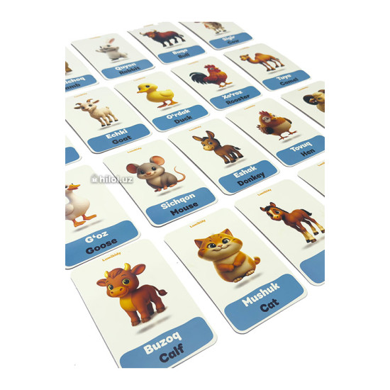 Uy hayvonlari ingliz-tilida (Lumikidy)