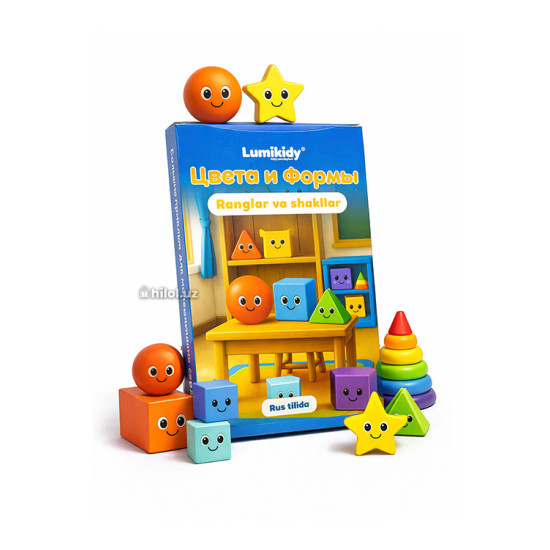 Ranglar va shakllar rus-tilida (Lumikidy)