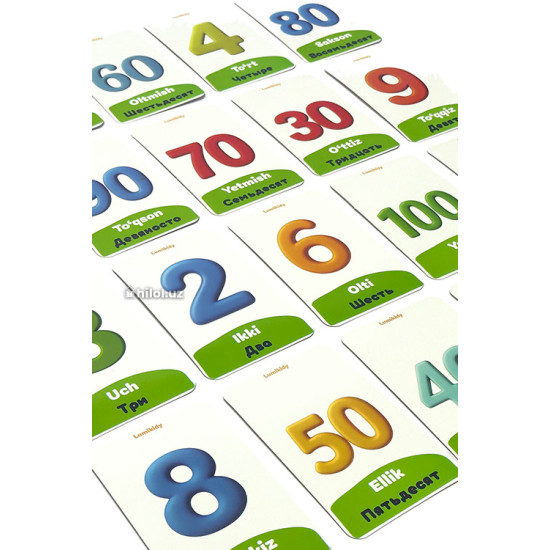 Raqamlar rus-tilida (Lumikidy)