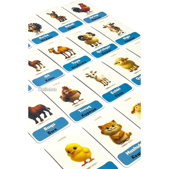 Uy hayvonlari rus-tilida (Lumikidy)