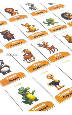 Yovvoyi hayvonlari rus-tilida (Lumikidy)